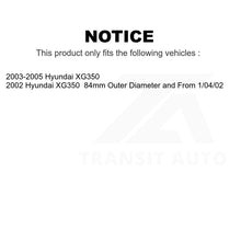 Charger l&#39;image dans la galerie, Front Rear Wheel Bearing And Hub Assembly Kit For Hyundai XG350