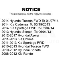 Charger l&#39;image dans la galerie, Front Rear Wheel Bearing &amp; Hub Assembly Kit For Hyundai Sonata Kia Optima Tucson