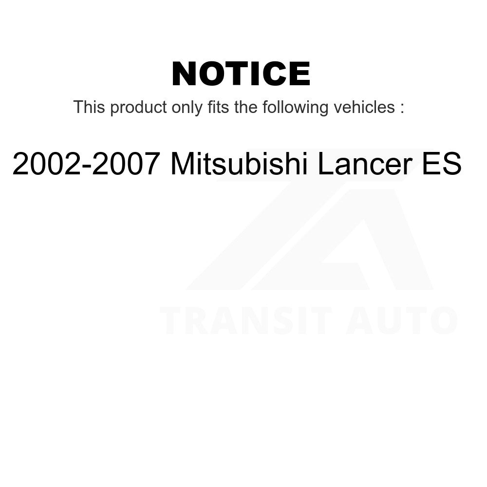 Front Rear Wheel Bearing And Hub Assembly Kit For 2002-2007 Mitsubishi Lancer ES