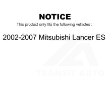 Charger l&#39;image dans la galerie, Front Rear Wheel Bearing And Hub Assembly Kit For 2002-2007 Mitsubishi Lancer ES