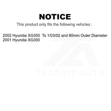 Charger l&#39;image dans la galerie, Front Rear Wheel Bearing And Hub Assembly Kit For Hyundai XG350 XG300