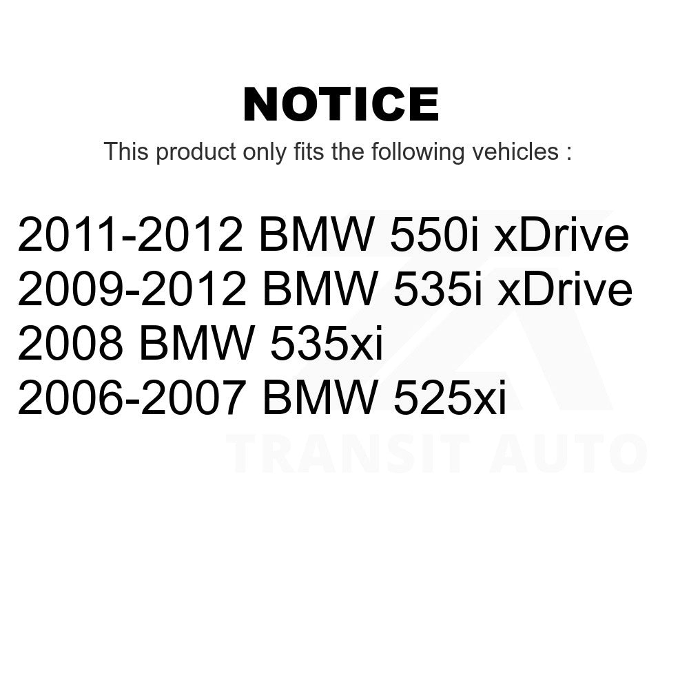 Front Rear Wheel Bearing & Hub Assembly Kit For BMW 535i xDrive 535xi 525xi 550i