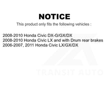 Charger l&#39;image dans la galerie, Front Rear Wheel Bearing And Hub Assembly Kit For Honda Civic