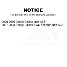 Load image into Gallery viewer, Front Rear Wheel Bearing And Hub Assembly Kit For Dodge Caliber