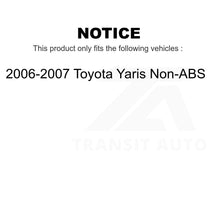 Charger l&#39;image dans la galerie, Front Rear Wheel Bearing And Hub Assembly Kit For 2006-2007 Toyota Yaris Non-ABS