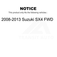 Charger l&#39;image dans la galerie, Front Rear Wheel Bearing And Hub Assembly Kit For 2008-2013 Suzuki SX4 FWD