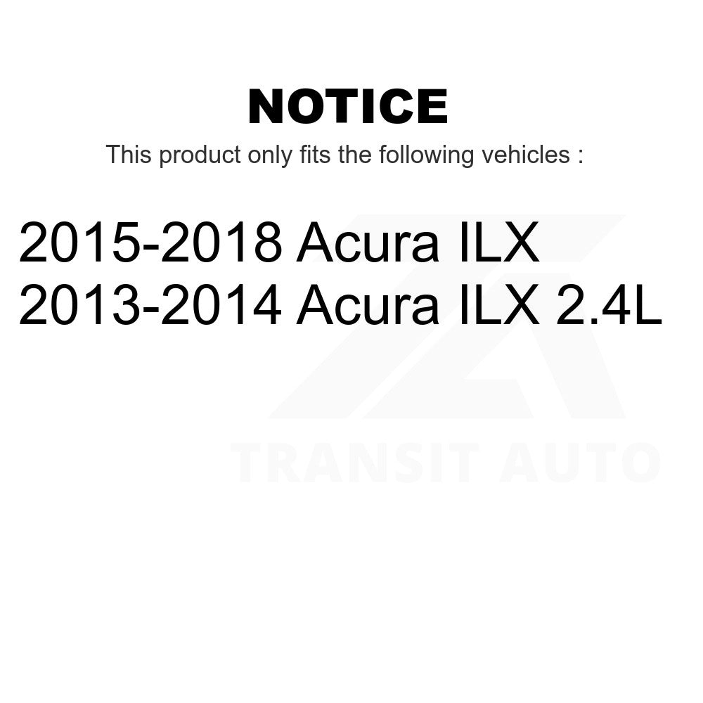 Front Rear Wheel Bearing And Hub Assembly Kit For Acura ILX