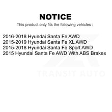 Charger l&#39;image dans la galerie, Front Rear Wheel Bearing &amp; Hub Assembly Kit For Hyundai Santa Fe Sport XL AWD