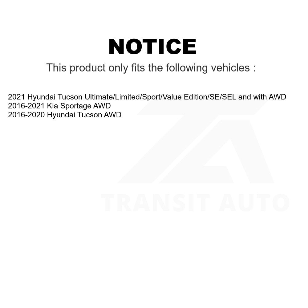 Rear Wheel Bearing And Hub Assembly Pair For Hyundai Tucson Kia Sportage