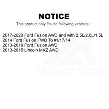 Charger l&#39;image dans la galerie, Front Rear Wheel Bearing &amp; Hub Assembly Kit For Ford Fusion Lincoln MKZ