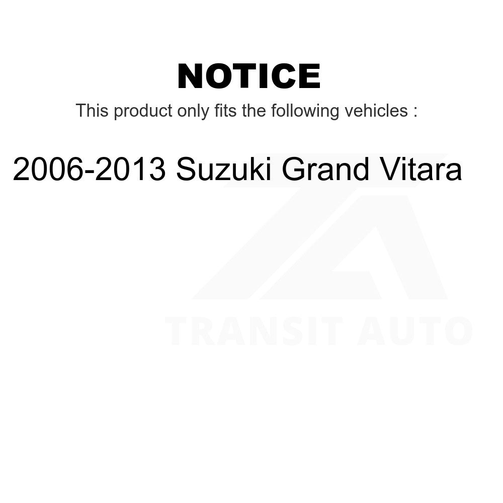 Front Rear Wheel Bearing & Hub Assembly Kit For 2006-2013 Suzuki Grand Vitara