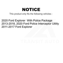 Load image into Gallery viewer, Front Rear Wheel Bearing &amp; Hub Assembly Kit For Ford Explorer Police Interceptor