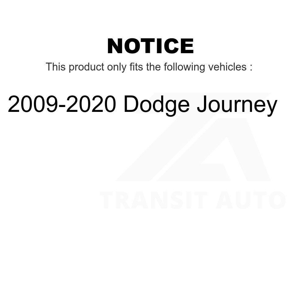 Front Rear Wheel Bearing & Hub Assembly Kit For 2009-2020 Dodge Journey