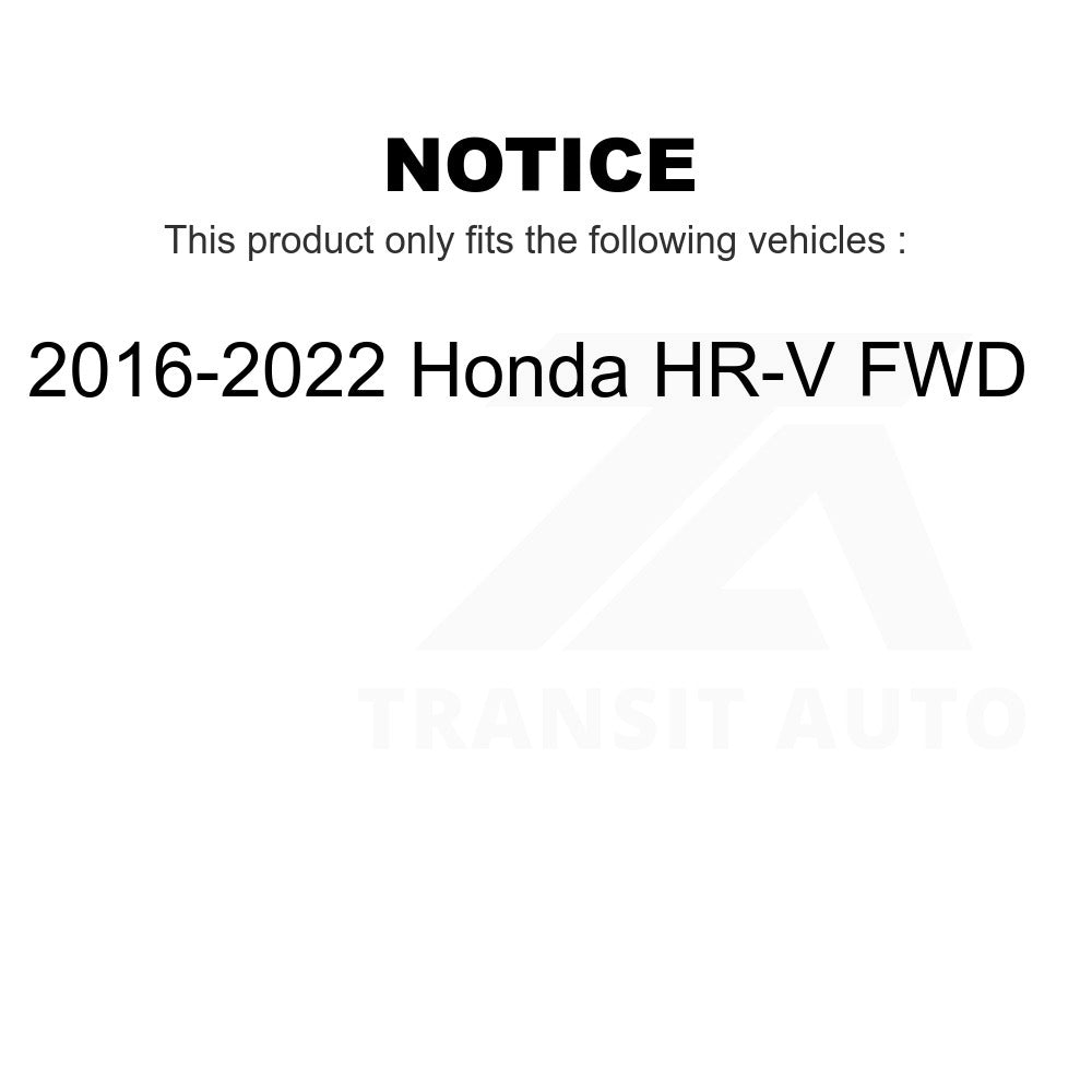 Rear Wheel Bearing And Hub Assembly Pair For 2016-2022 Honda HR-V FWD
