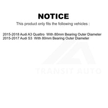 Charger l&#39;image dans la galerie, Front Rear Wheel Bearing &amp; Hub Assembly Kit For Audi A3 Quattro S3