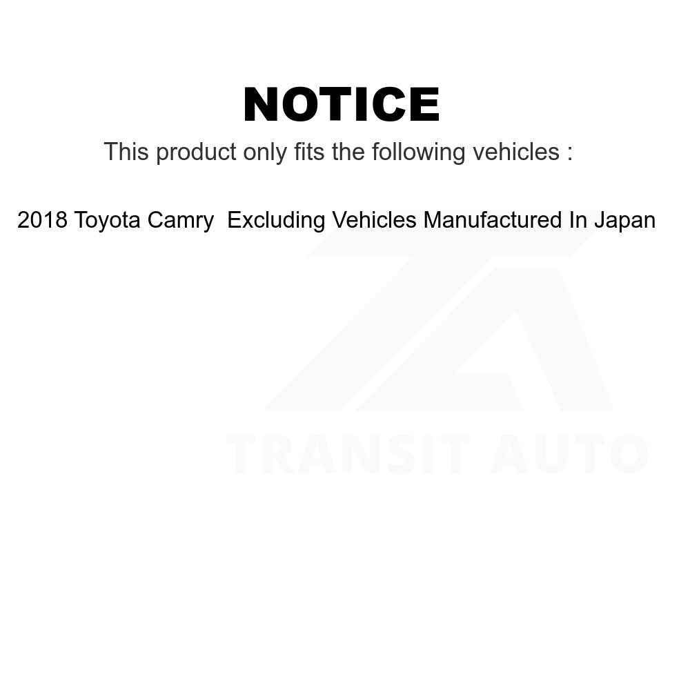 Front Rear Wheel Bearing And Hub Assembly Kit For Toyota Camry