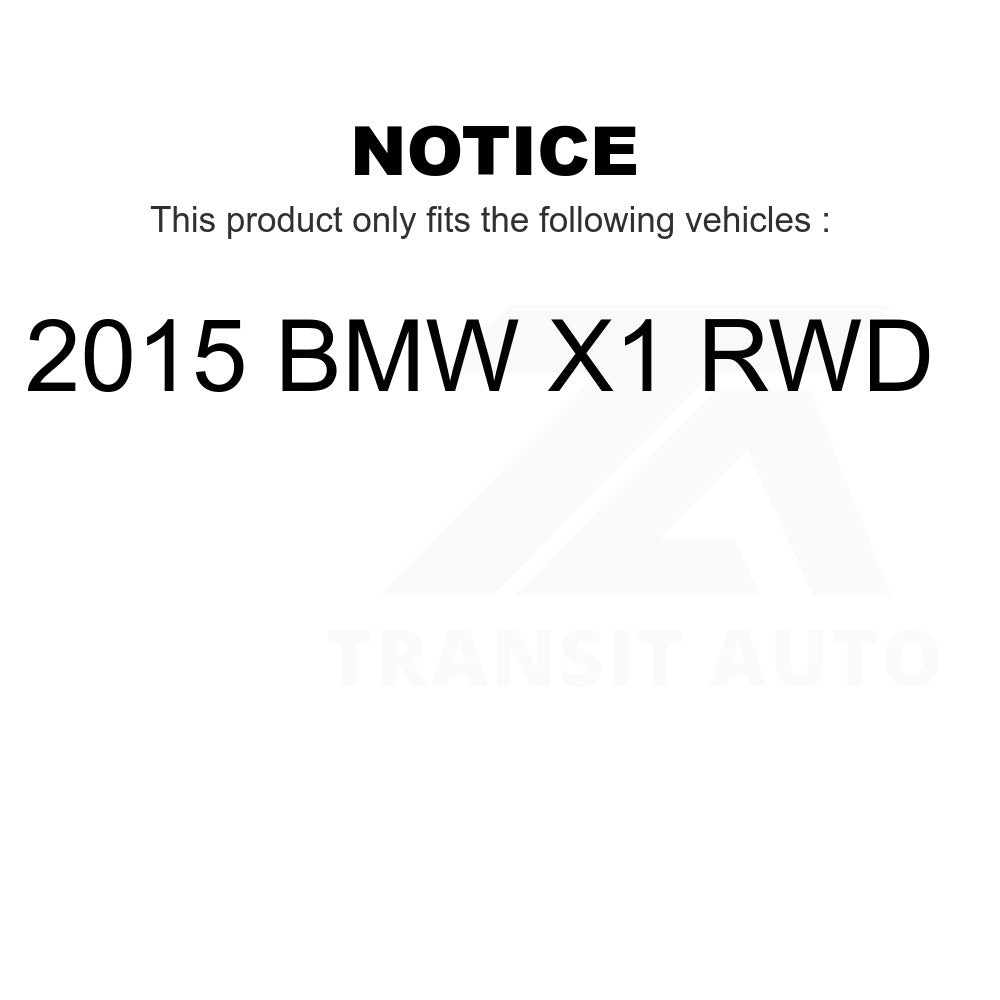 Front Rear Wheel Bearing & Hub Assembly Kit For 2015 BMW X1 RWD
