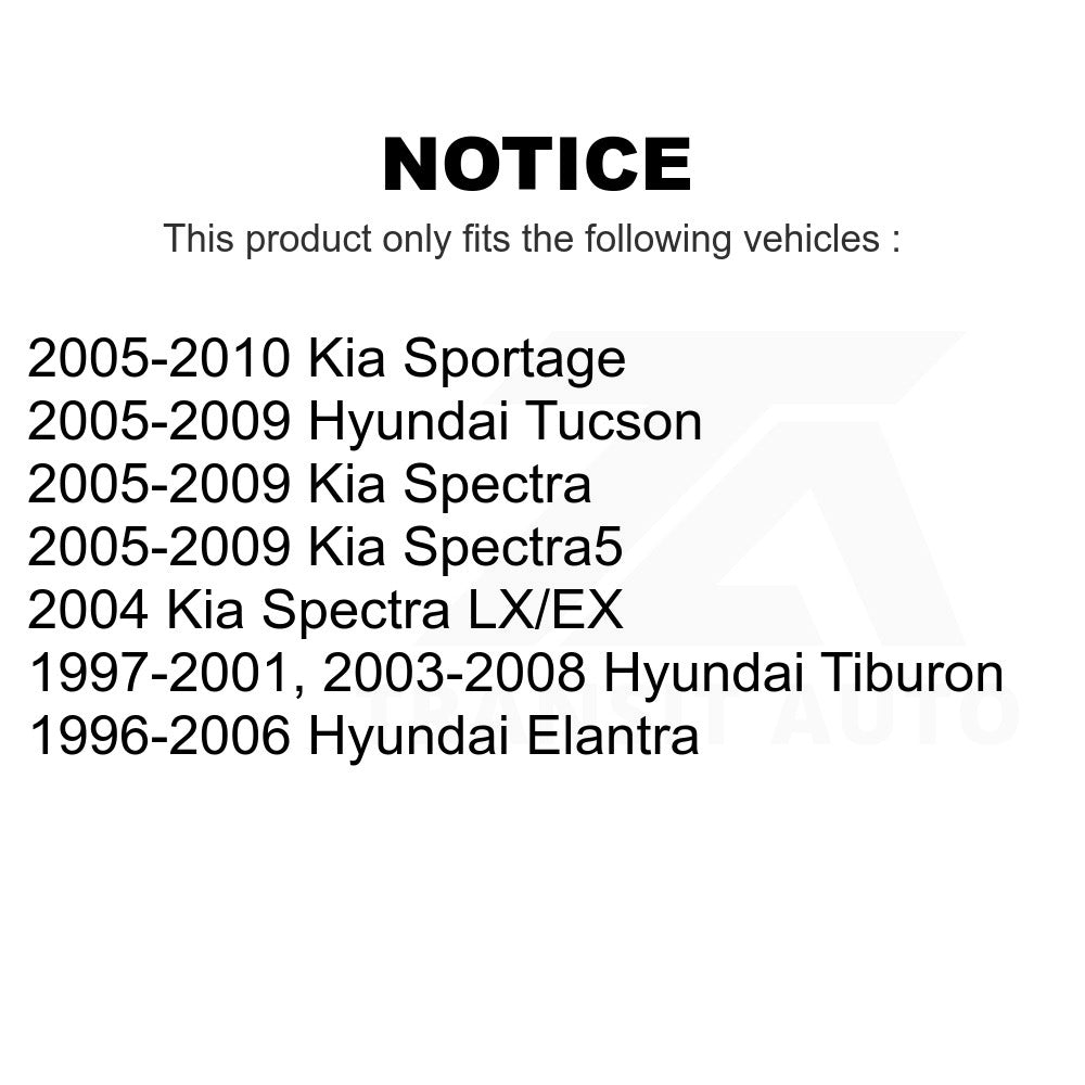 Rear Suspension Strut Shock Mounting Kit For Hyundai Kia Elantra Spectra Tucson