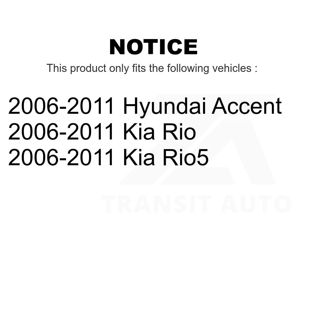 Front Rear Suspension Strut Shock Mounting Kit For Hyundai Accent Kia Rio Rio5