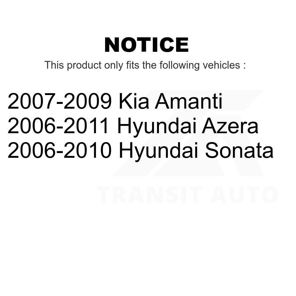 Front Rear Suspension Strut Shock Mounting Kit For Hyundai Sonata Azera Kia