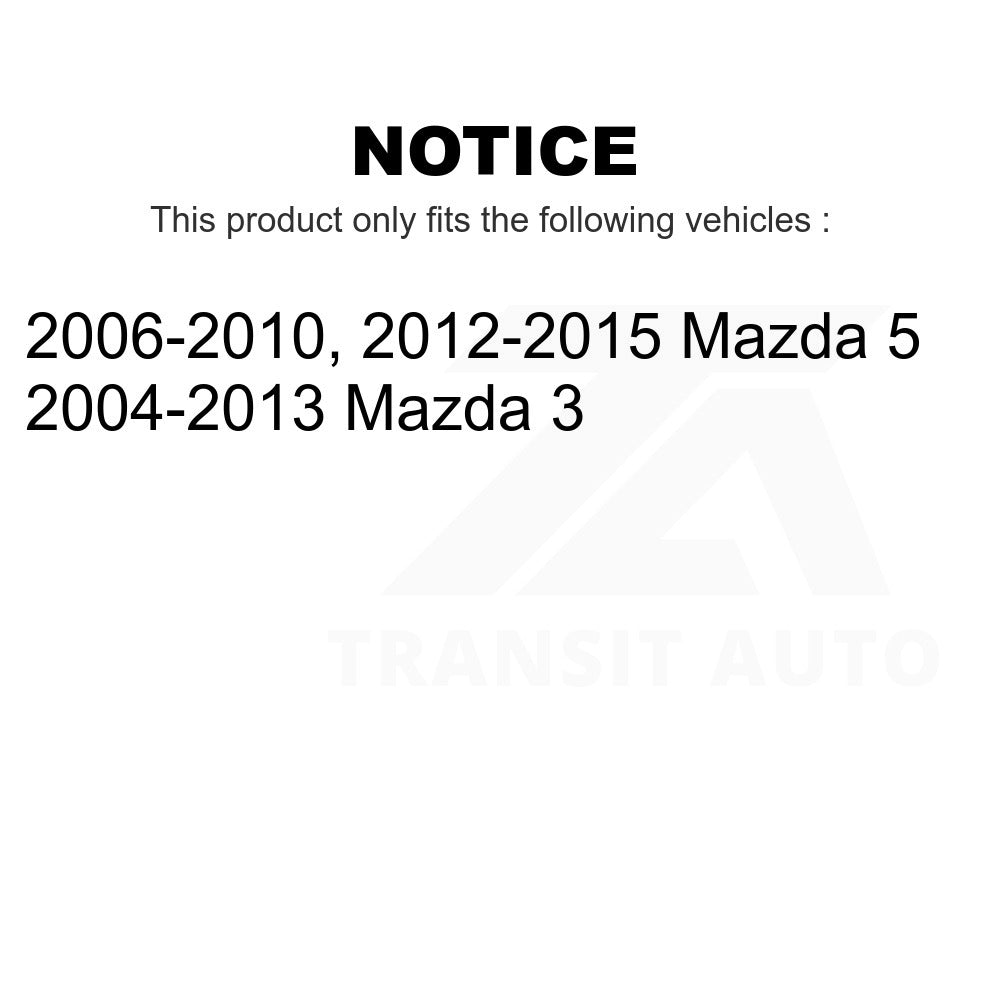 Front Rear Suspension Strut Shock Mounting Kit For Mazda 3 5