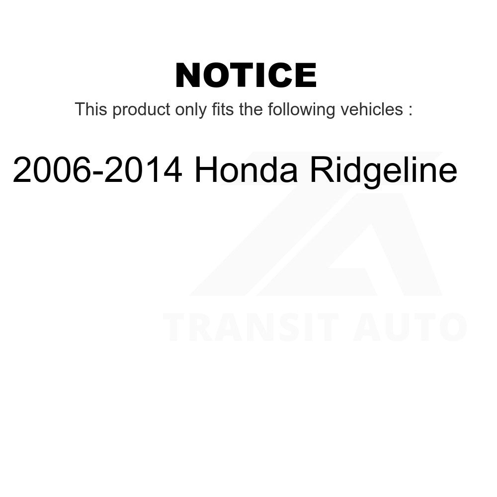 Front Rear Suspension Strut Shock Mounting Kit For 2006-2014 Honda Ridgeline