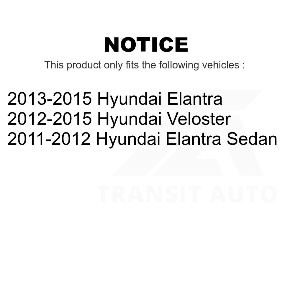 Front Suspension Strut Shock Mounting Pair For Hyundai Elantra Veloster