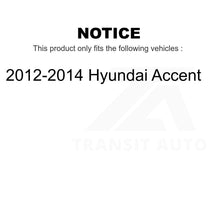 Charger l&#39;image dans la galerie, Front Suspension Strut Shock Mounting Pair For 2012-2014 Hyundai Accent