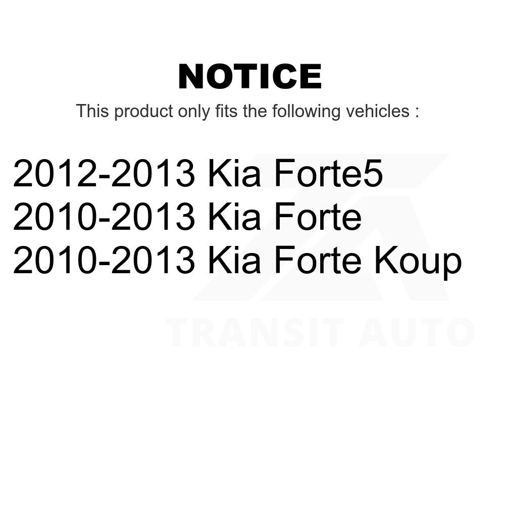 Front Suspension Strut Shock Mounting Pair For Kia Forte Koup Forte5