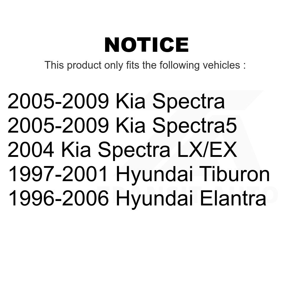 Front Suspension Strut Shock Mounting Pair For Hyundai Elantra Kia Spectra