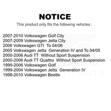 Charger l&#39;image dans la galerie, Front Suspension Strut Shock Mounting Pair For Volkswagen Jetta Beetle Golf Audi