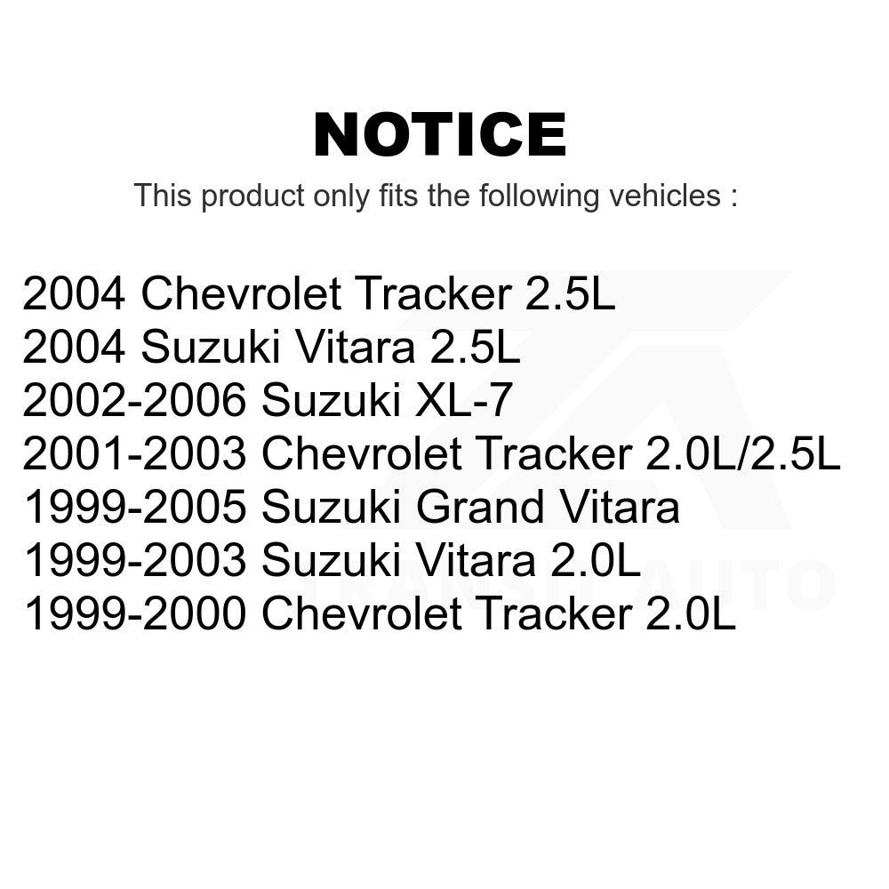 Front Suspension Strut Shock Mounting Pair For Suzuki Chevrolet Tracker XL-7