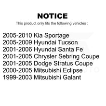 Charger l&#39;image dans la galerie, Front Suspension Strut Shock Mounting Pair For Hyundai Santa Fe Mitsubishi Kia
