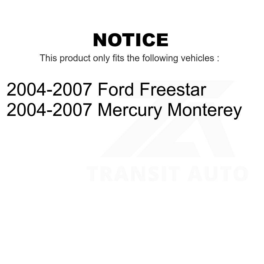 Front Suspension Strut Shock Mounting Pair For Ford Freestar Mercury Monterey