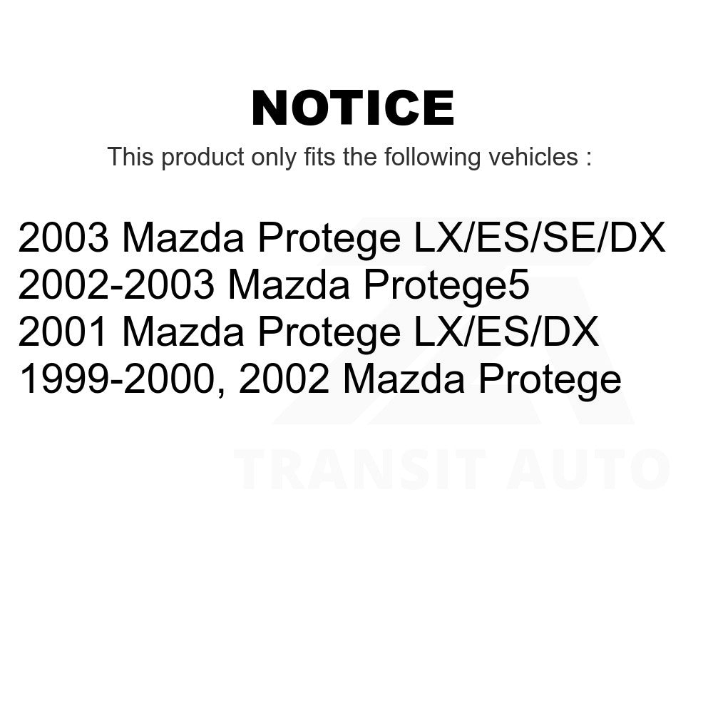 Front Suspension Strut Shock Mounting Pair For Mazda Protege Protege5
