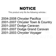 Charger l&#39;image dans la galerie, Front Suspension Strut Shock Mounting Pair For Dodge Chrysler Grand Caravan Town