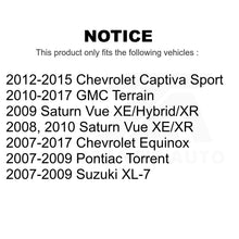 Charger l&#39;image dans la galerie, Front Suspension Strut Shock Mounting Pair For Chevrolet Equinox GMC Terrain Vue