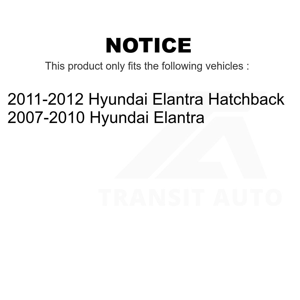 Front Suspension Strut Shock Mounting Pair For Hyundai Elantra