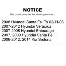 Charger l&#39;image dans la galerie, Front Suspension Strut Shock Mounting Pair For Hyundai Santa Fe Kia Sedona