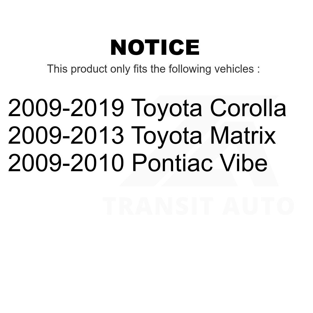 Front Suspension Strut Shock Mounting Pair For Toyota Corolla Matrix Pontiac