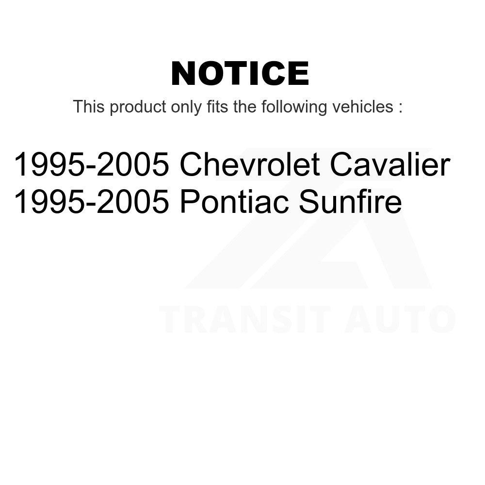 Rear Suspension Strut Shock Mounting Pair For Chevrolet Cavalier Pontiac Sunfire