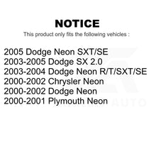 Charger l&#39;image dans la galerie, Rear Suspension Strut Shock Mounting Pair For Neon Dodge Plymouth Chrysler SX