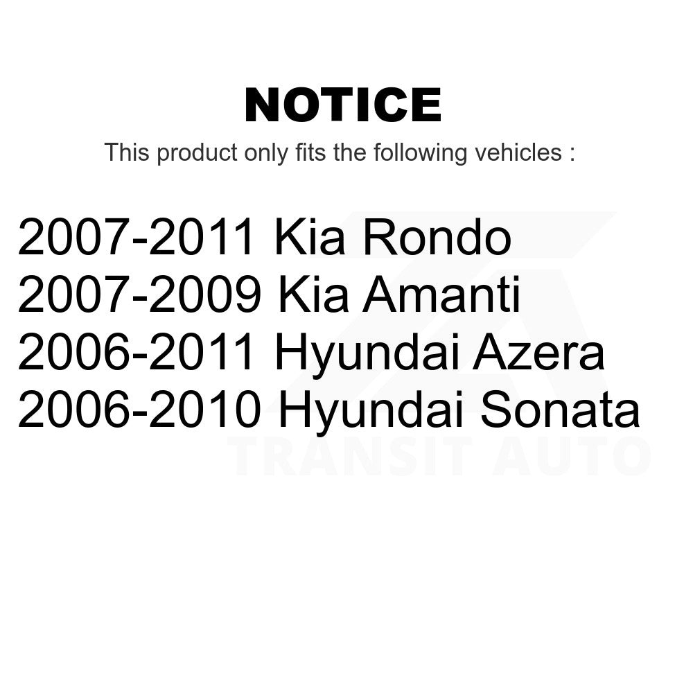 Rear Suspension Strut Shock Mounting Pair For Hyundai Sonata Kia Rondo Azera