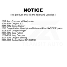 Charger l&#39;image dans la galerie, Rear Suspension Strut Shock Mounting Pair For Jeep Dodge Patriot Chrysler 200