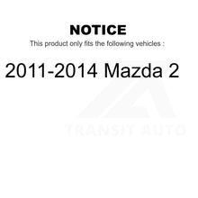 Charger l&#39;image dans la galerie, Front Wheel Bearing And Tie Rod End Kit For 2011-2014 Mazda 2