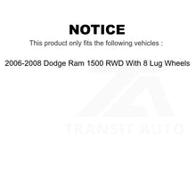 Load image into Gallery viewer, Front Wheel Bearing &amp; Tie Rod End Kit For 06-08 Dodge Ram 1500 With 8 Lug Wheels