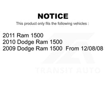 Charger l&#39;image dans la galerie, Front Wheel Bearing And Tie Rod End Kit For Dodge Ram 1500