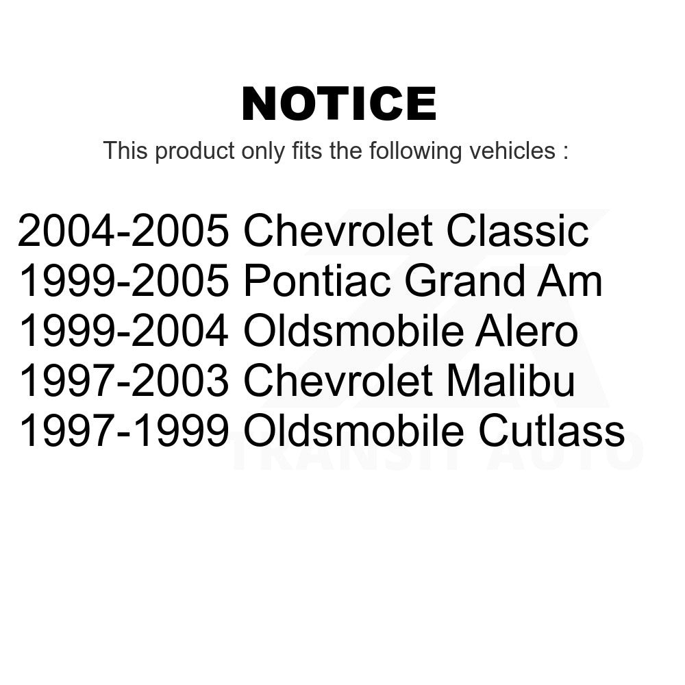 Front Hub Bearing Assembly Link Kit For Chevrolet Pontiac Grand Am Malibu Alero