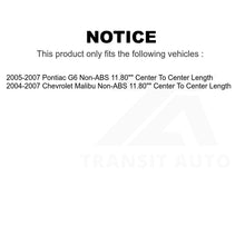 Charger l&#39;image dans la galerie, Front Hub Bearing Assembly And Link Kit For Chevrolet Malibu Pontiac G6 Non-ABS