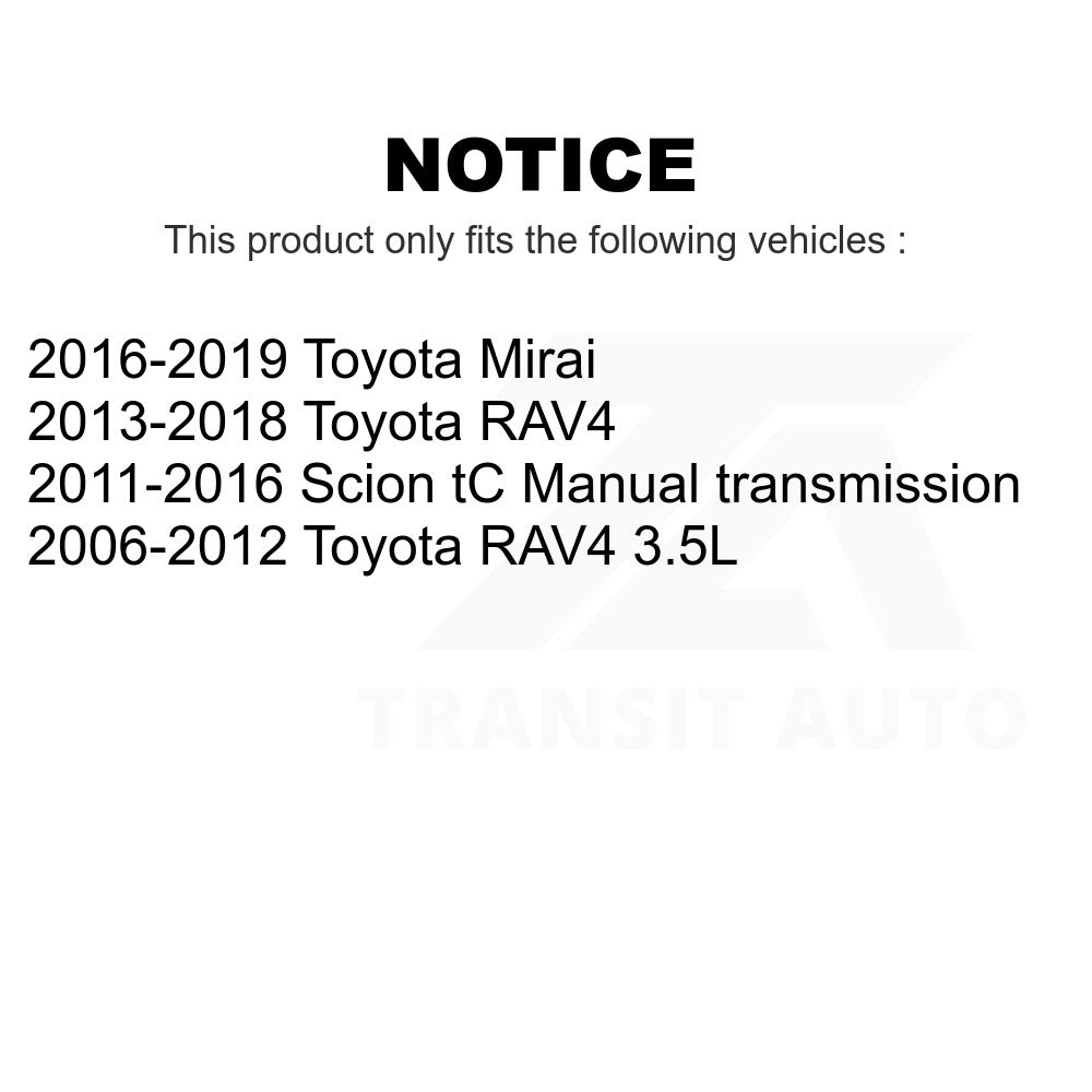 Front Hub Bearing Assembly And Link Kit For Toyota RAV4 Scion tC Mirai